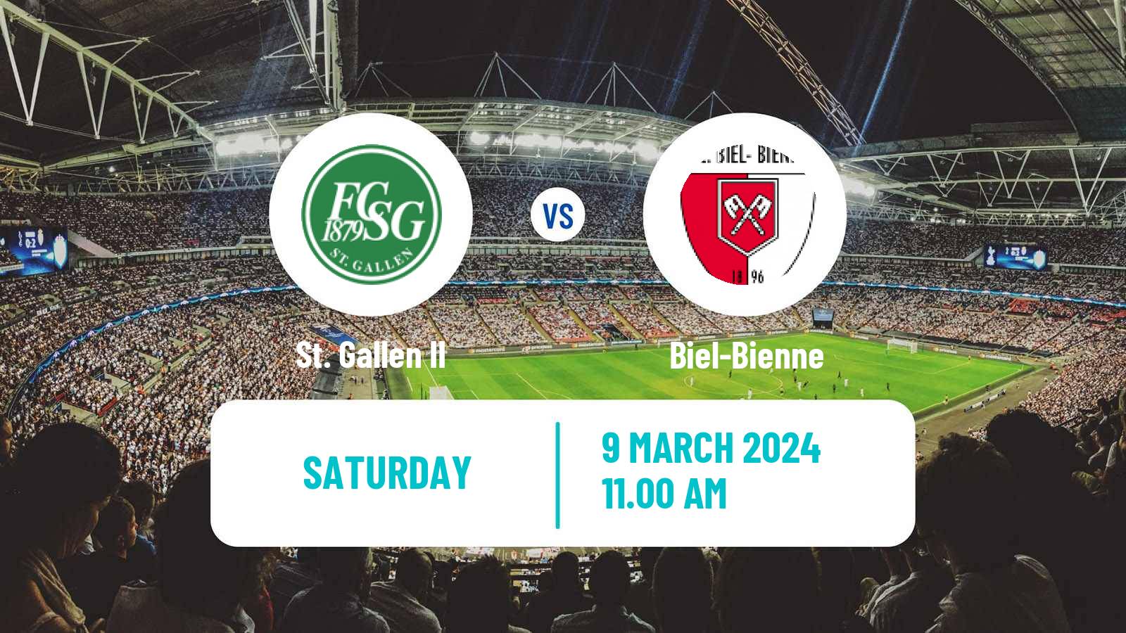 Soccer Swiss Promotion League St. Gallen II - Biel-Bienne