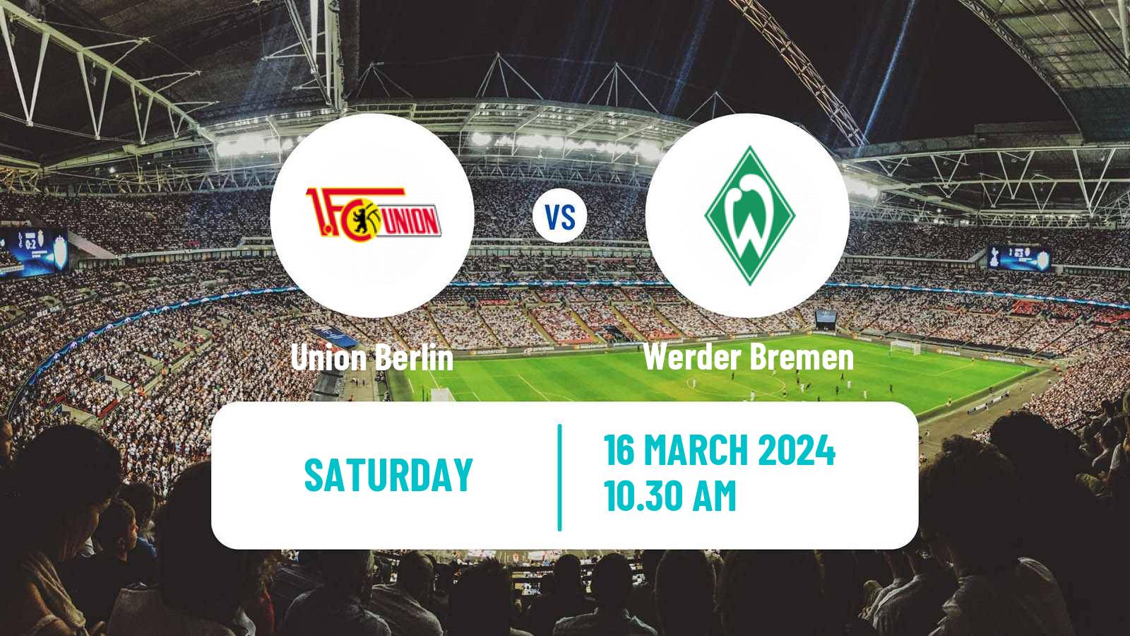 Soccer German Bundesliga Union Berlin - Werder Bremen