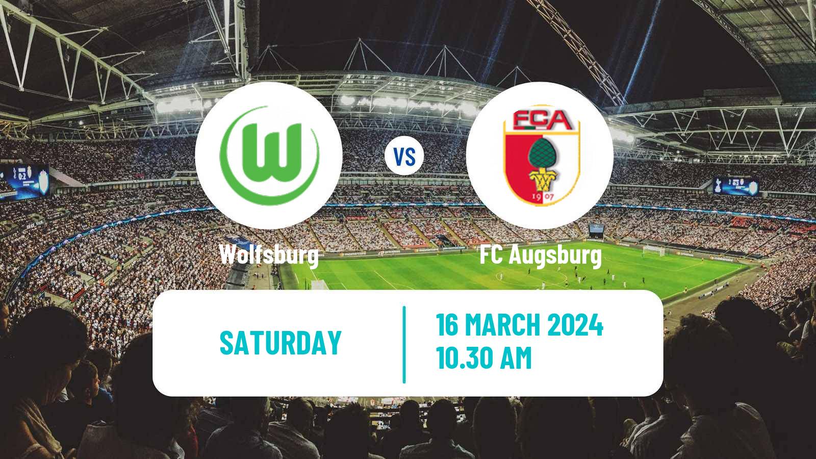 Soccer German Bundesliga Wolfsburg - Augsburg
