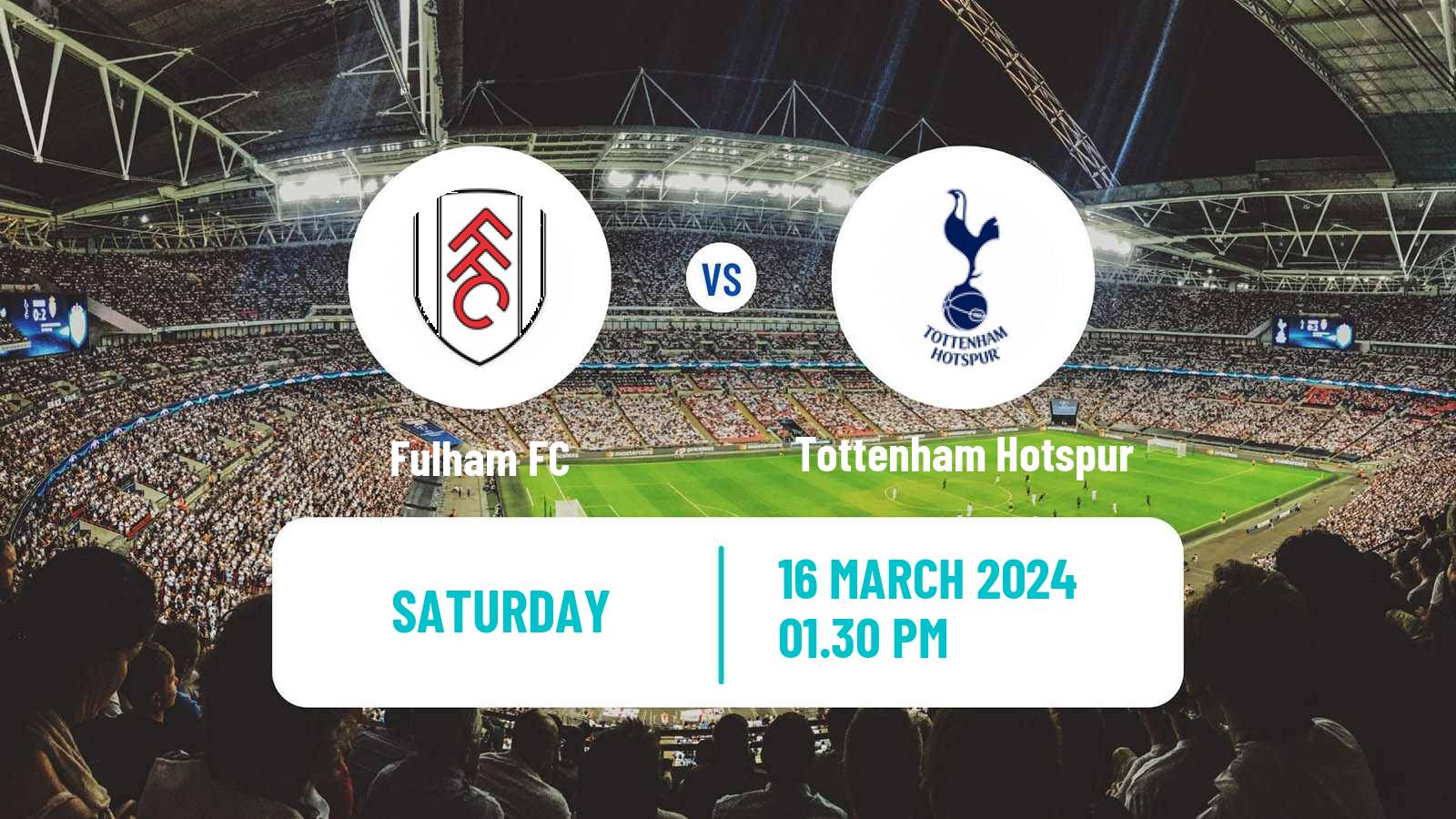 Soccer English Premier League Fulham - Tottenham Hotspur