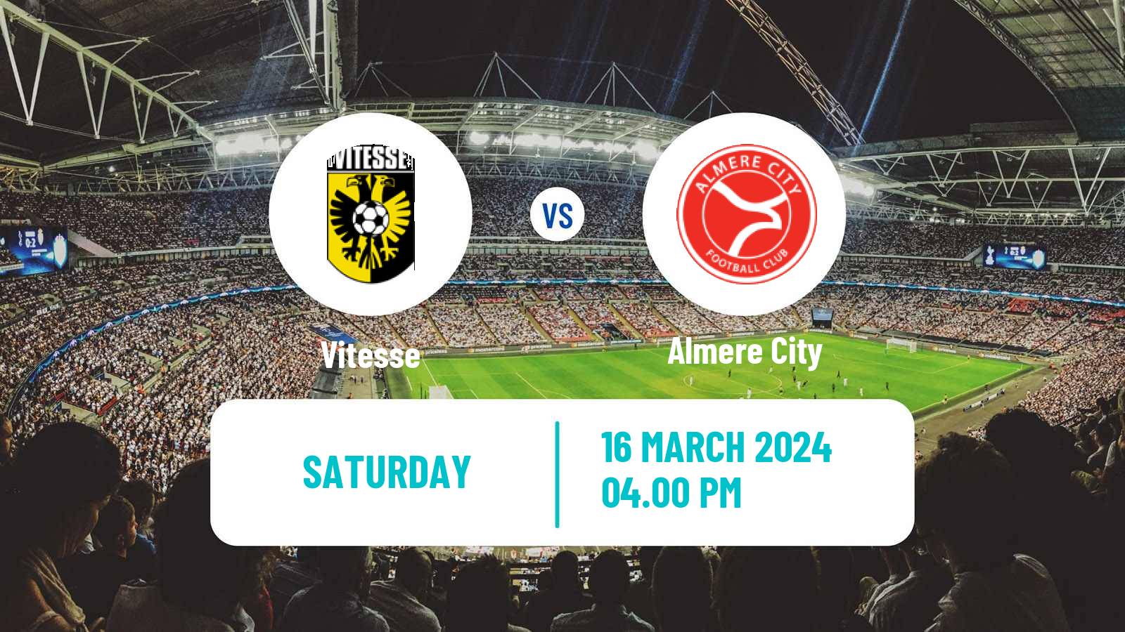 Soccer Dutch Eredivisie Vitesse - Almere City