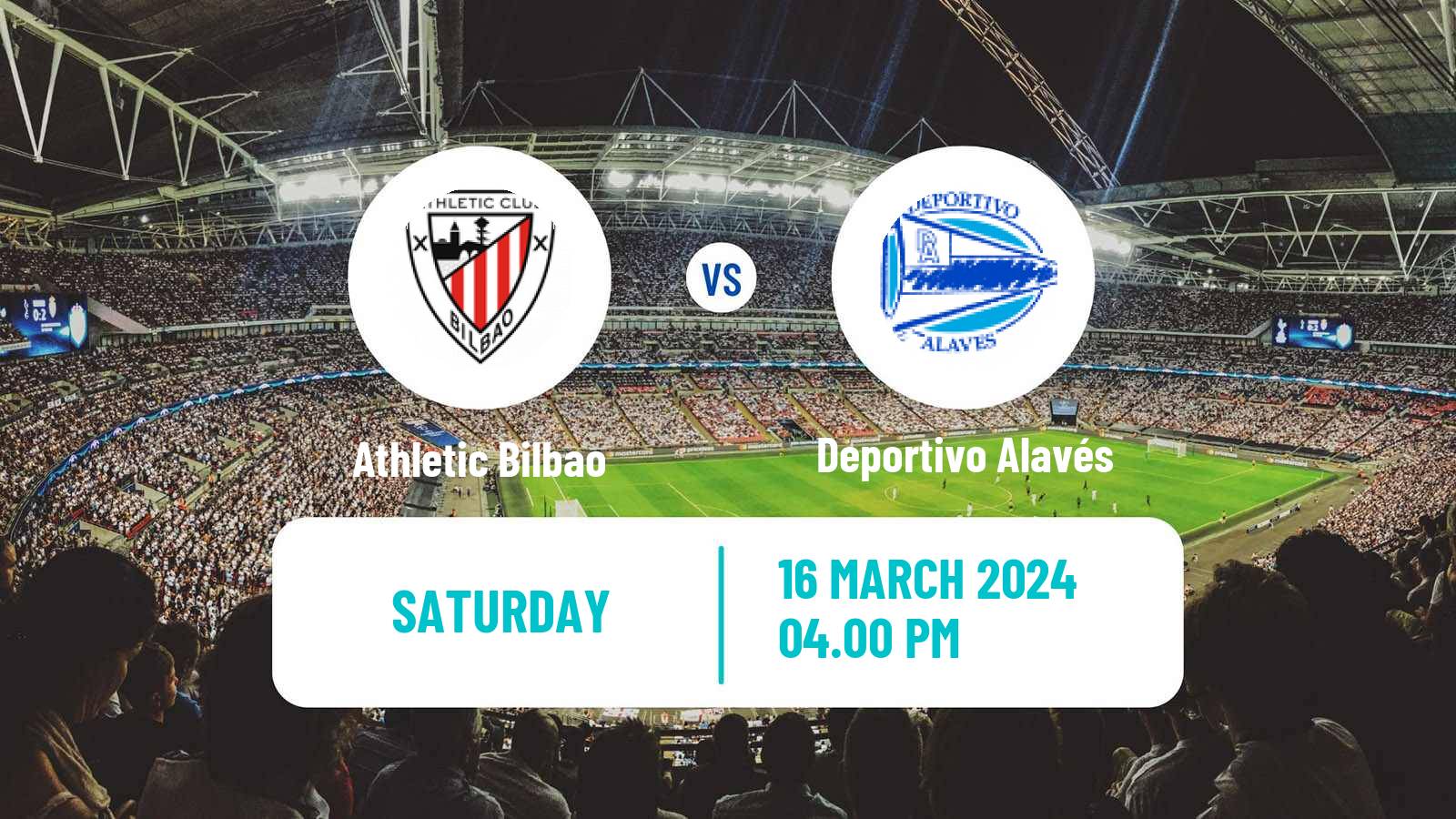 Soccer Spanish LaLiga Athletic Bilbao - Deportivo Alavés