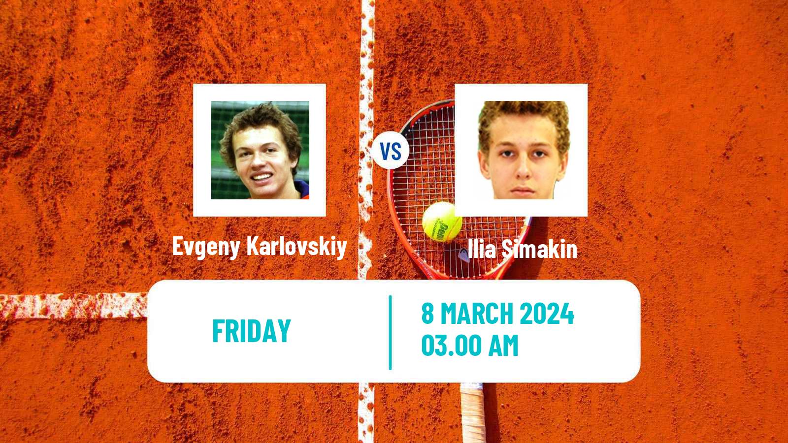 Tennis ITF M15 Aktobe Men Evgeny Karlovskiy - Ilia Simakin