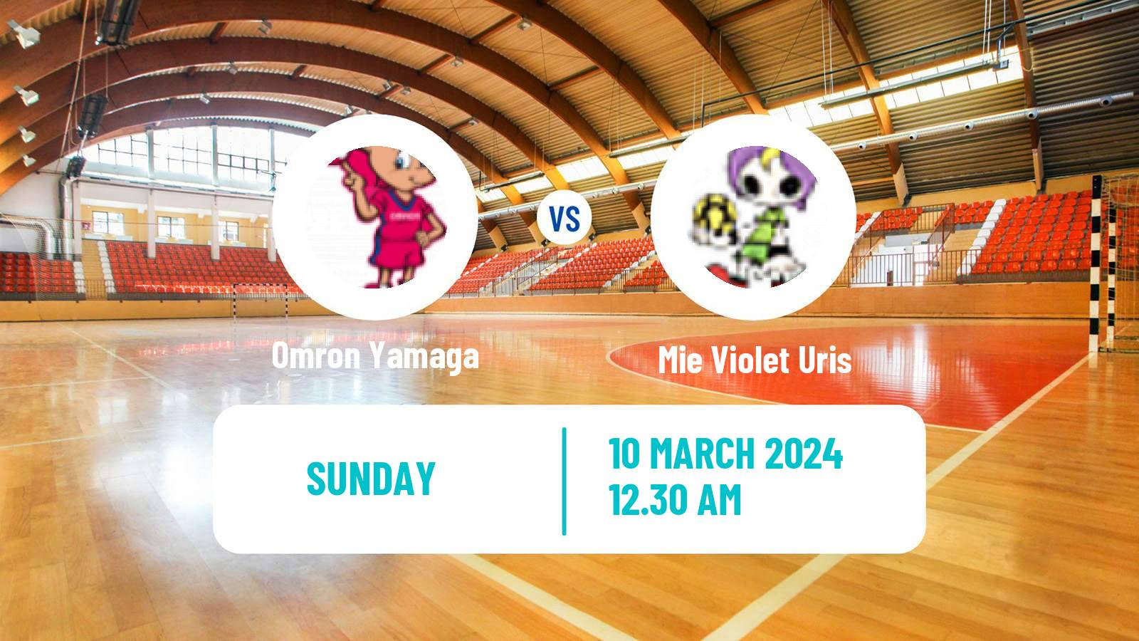 Handball Japan JHL Handball Women Omron Yamaga - Mie Violet Uris