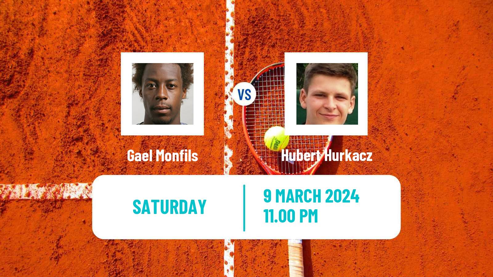 Tennis ATP Indian Wells Gael Monfils - Hubert Hurkacz