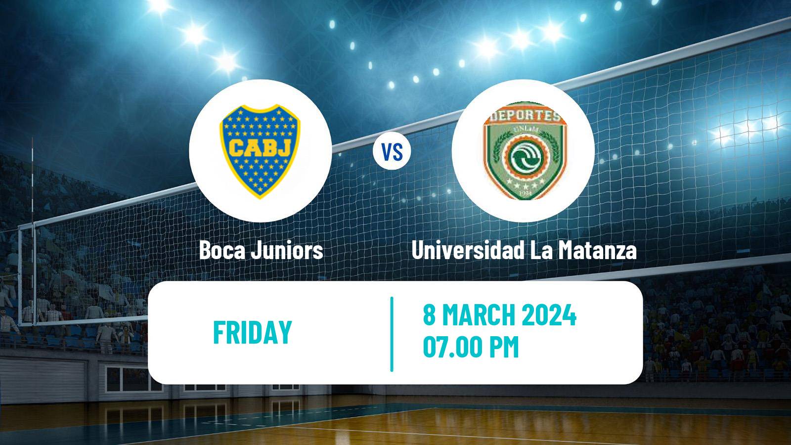 Volleyball Argentinian Liga Volleyball Women Boca Juniors - Universidad La Matanza