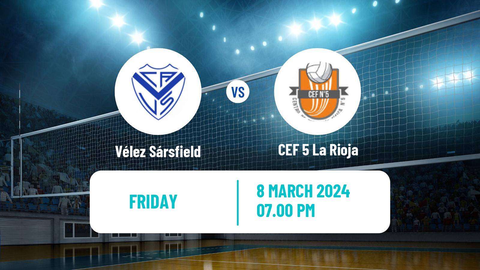 Volleyball Argentinian Liga Volleyball Women Vélez Sársfield - CEF 5 La Rioja