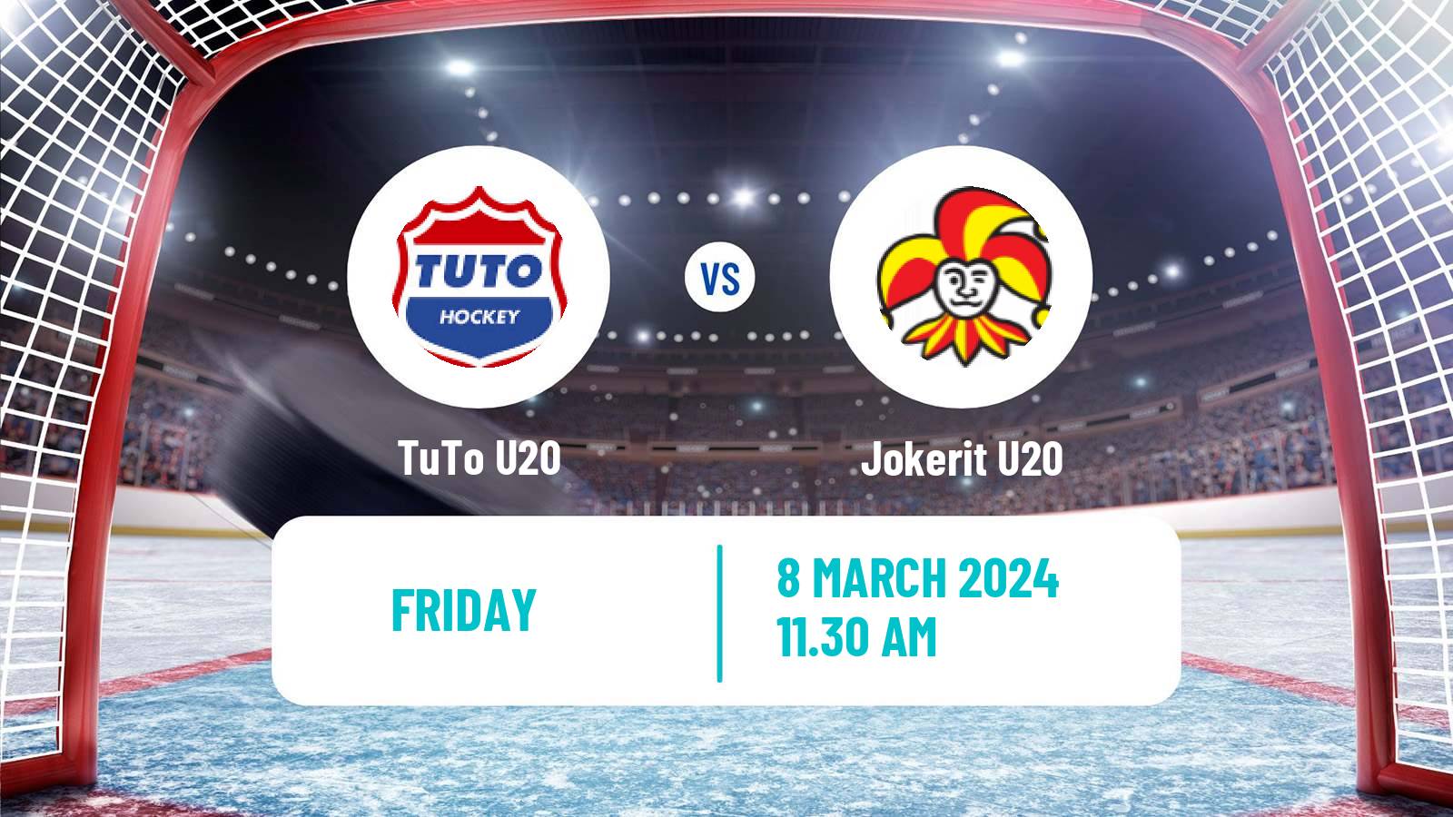 Hockey Finnish SM-sarja U20 TuTo U20 - Jokerit U20