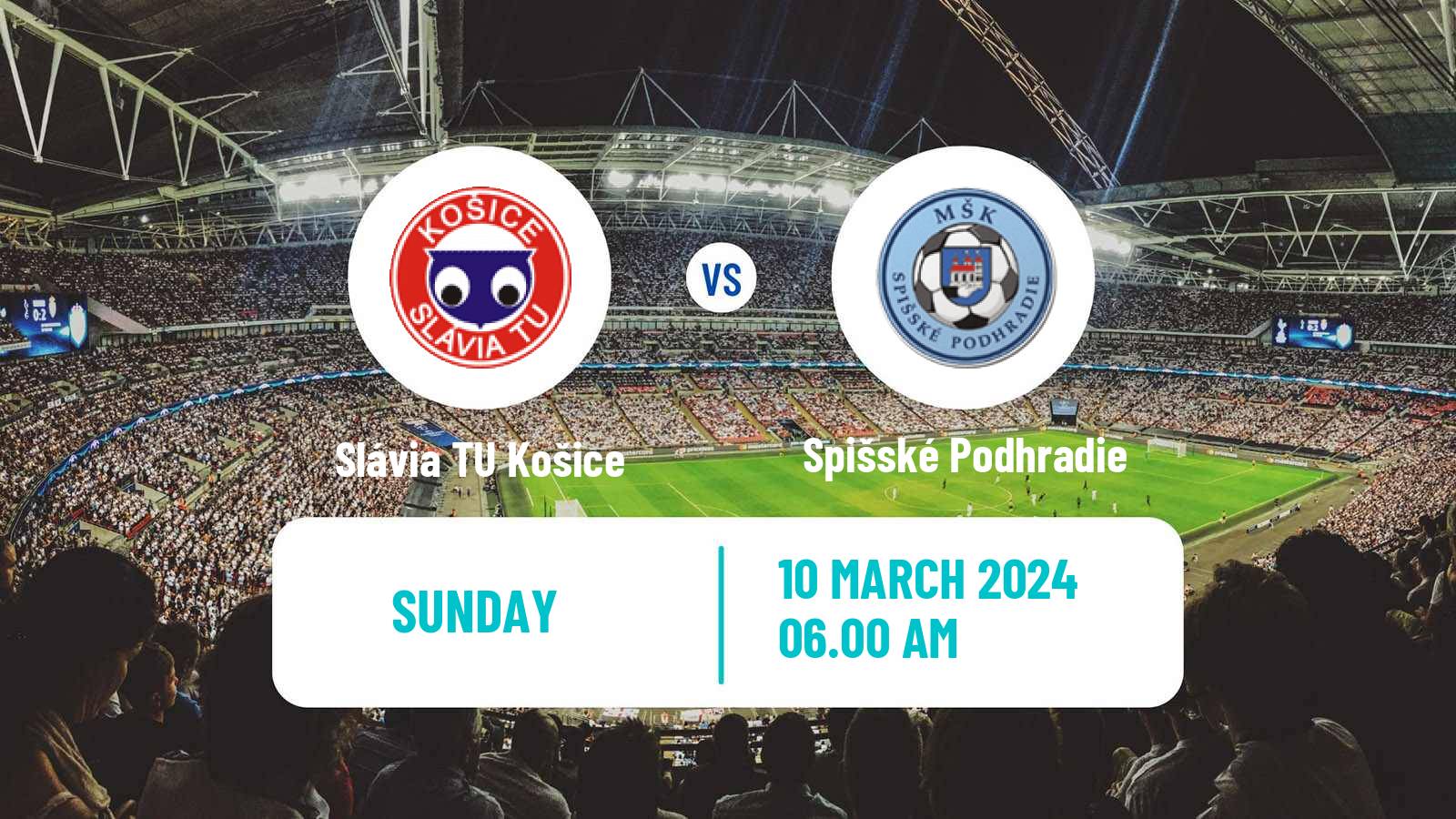 Soccer Slovak 3 Liga East Slávia TU Košice - Spišské Podhradie