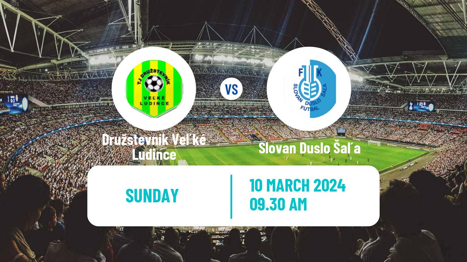 Soccer Slovak 3 Liga West Družstevník Veľké Ludince - Slovan Duslo Šaľa