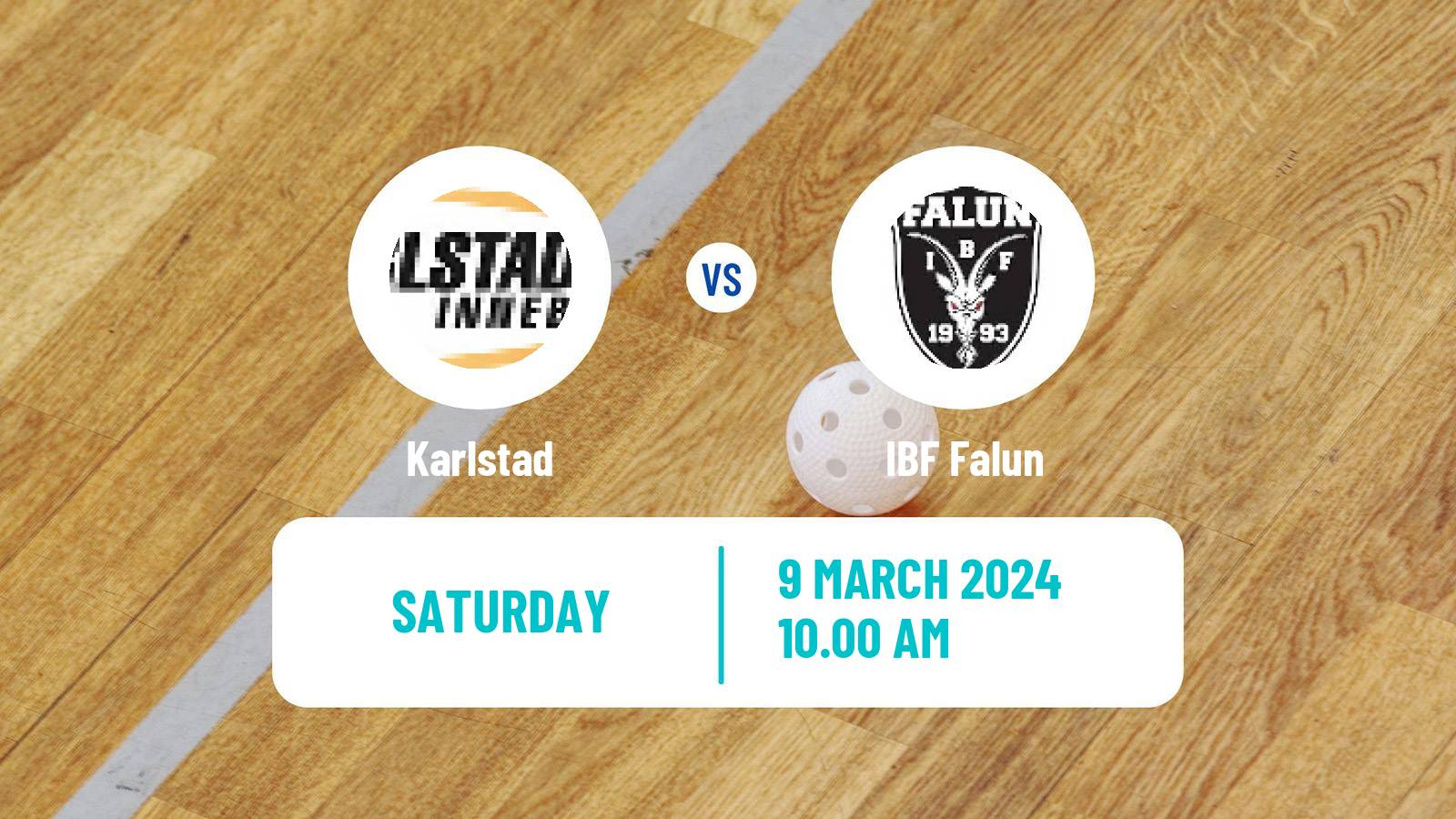 Floorball Swedish Superligan Floorball Karlstad - Falun