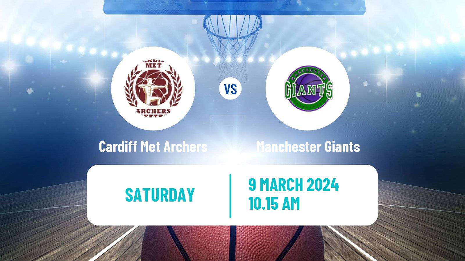 Basketball British WBBL Cardiff Met Archers - Manchester Giants