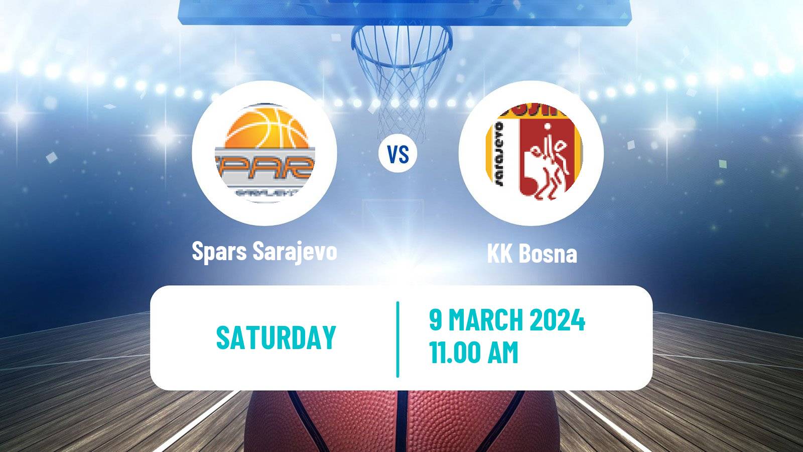 Basketball Bosnian Prvenstvo Basketball Spars Sarajevo - Bosna