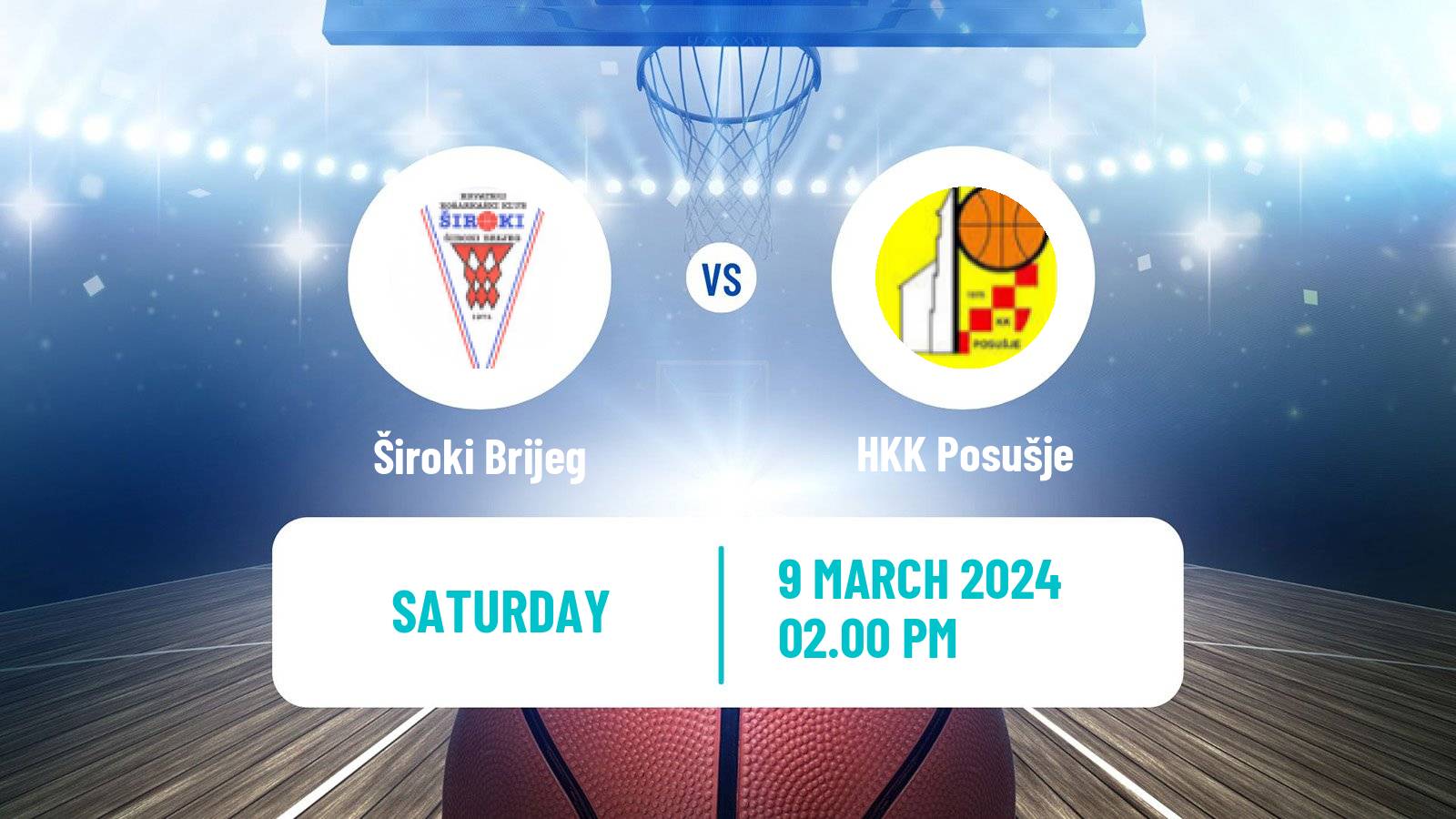Basketball Bosnian Prvenstvo Basketball Široki Brijeg - Posušje
