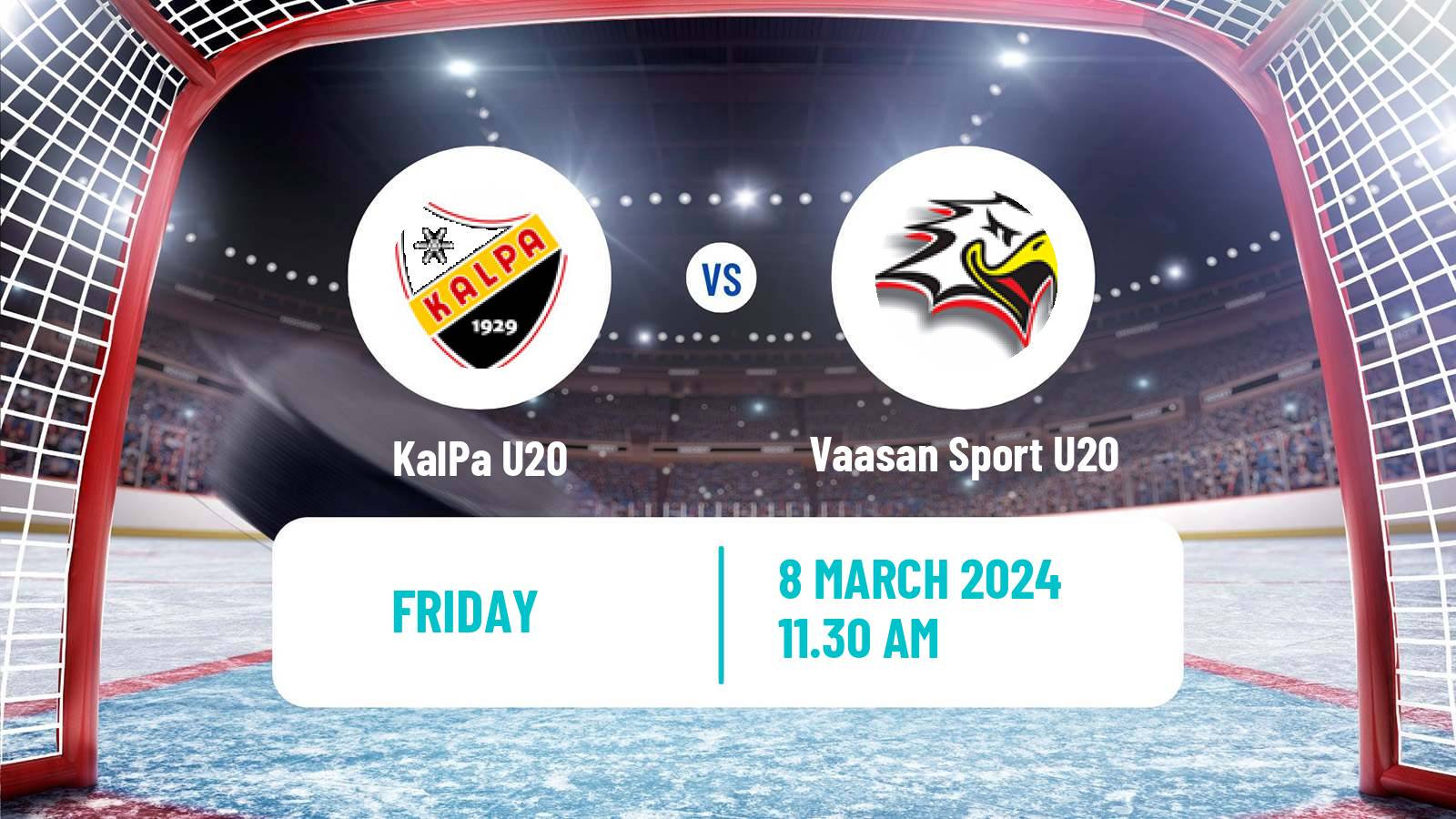 Hockey Finnish SM-sarja U20 KalPa U20 - Vaasan Sport U20