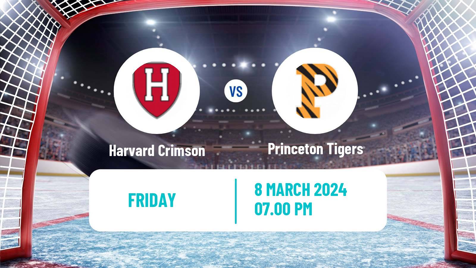 Hockey NCAA Hockey Harvard Crimson - Princeton Tigers