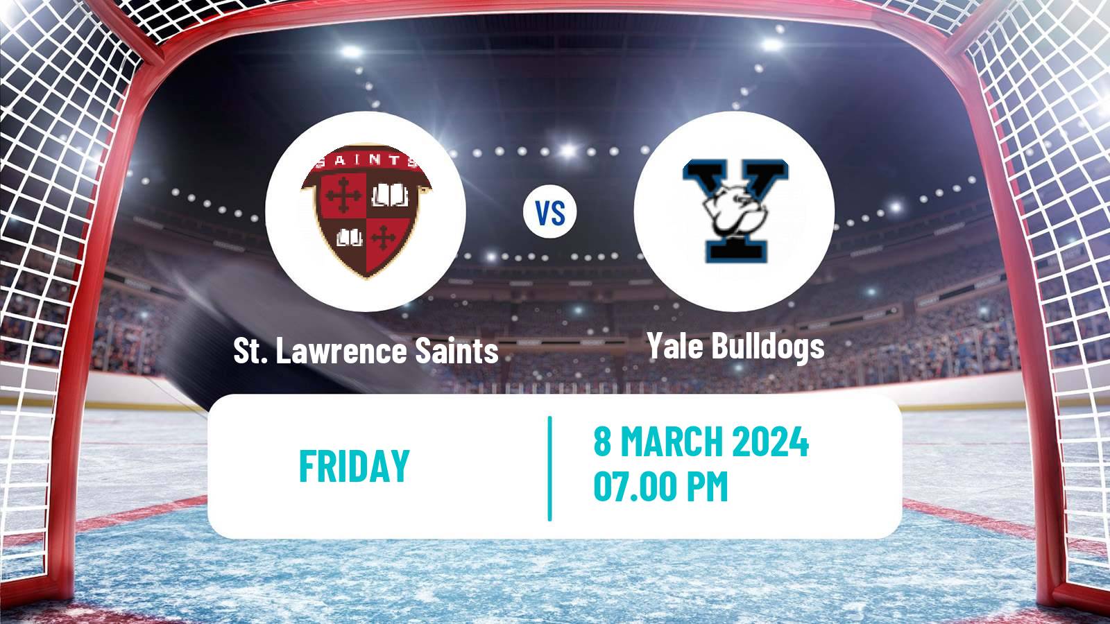 Hockey NCAA Hockey St. Lawrence Saints - Yale Bulldogs