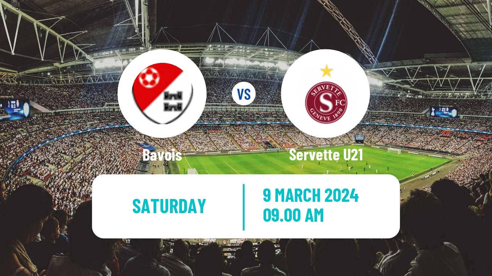 Soccer Swiss Promotion League Bavois - Servette U21