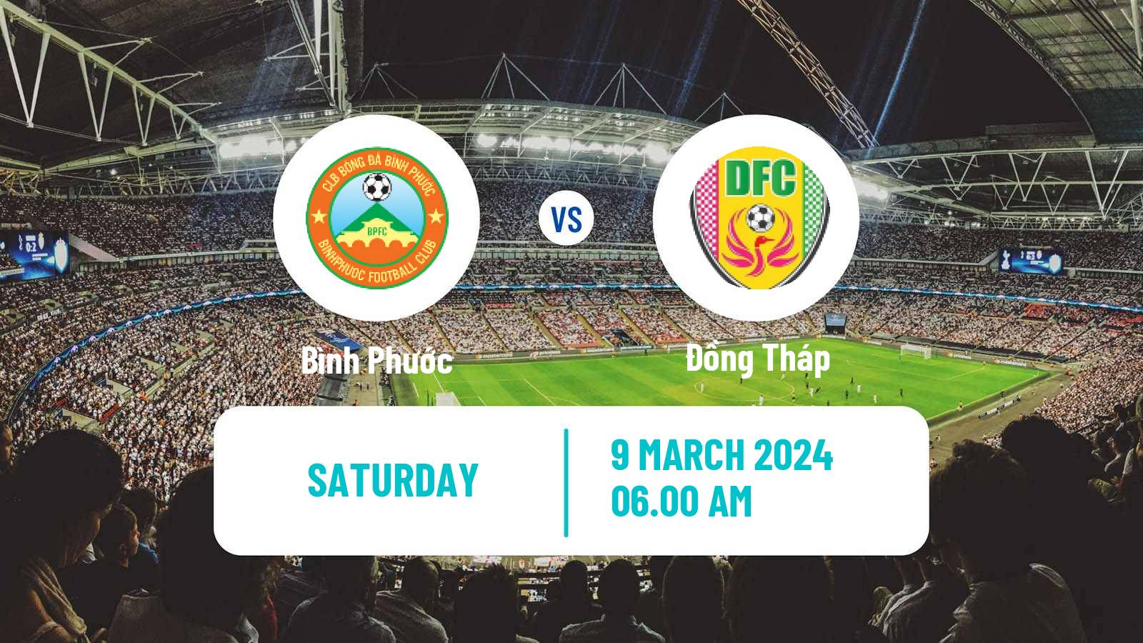 Soccer Vietnamese V League 2 Bình Phước - Đồng Tháp
