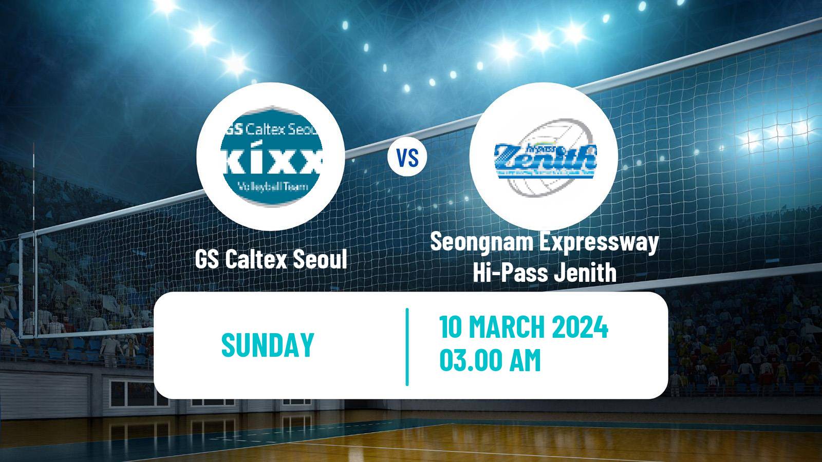 Volleyball South Korean V-League Women GS Caltex Seoul - Seongnam Expressway Hi-Pass Jenith