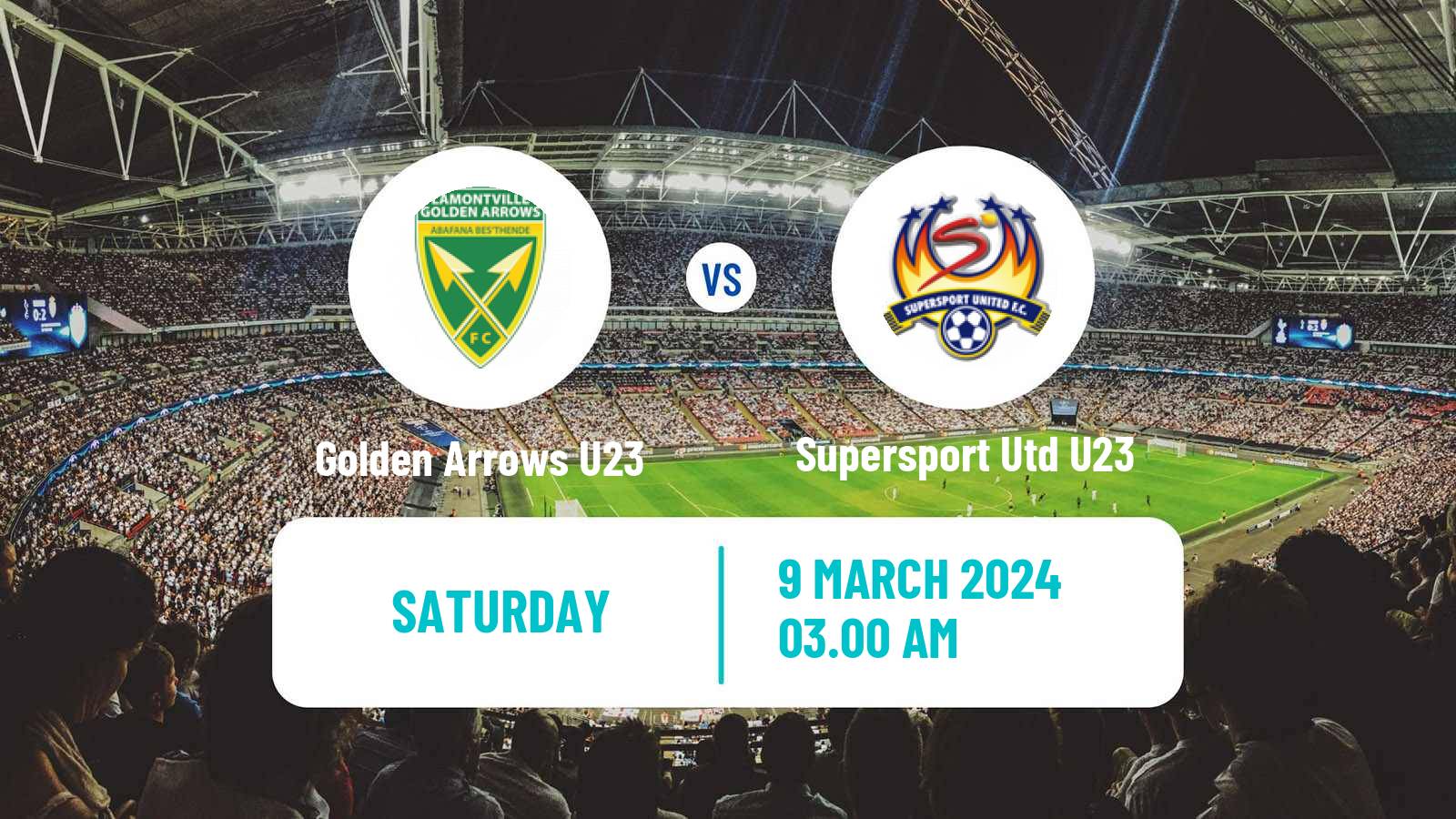 Soccer South African Diski Challenge Golden Arrows U23 - Supersport Utd U23
