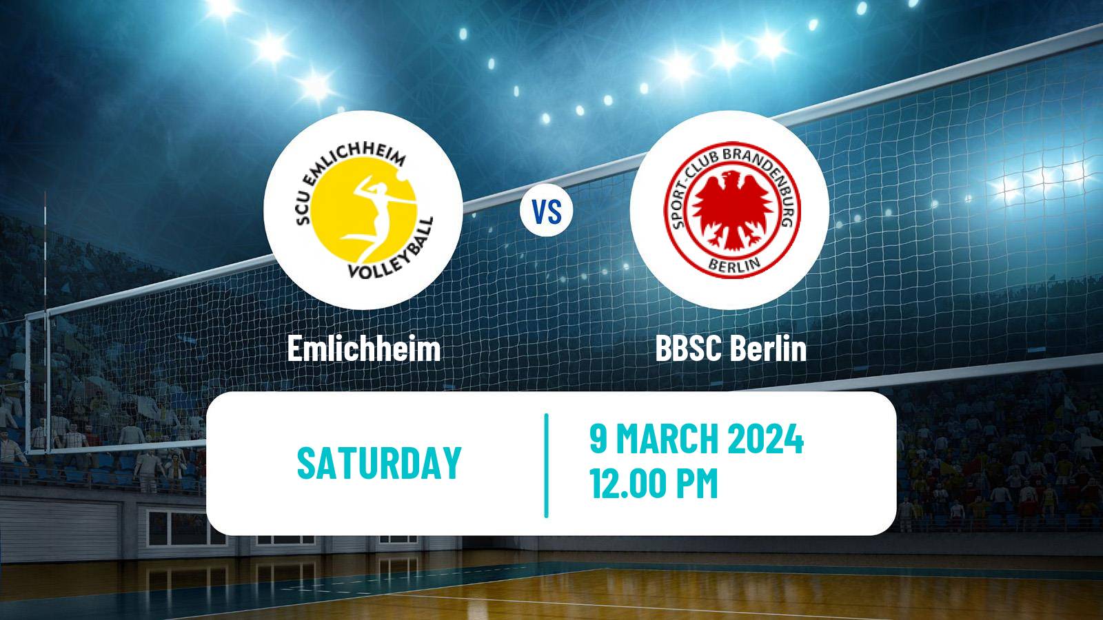 Volleyball German 2 Bundesliga North Volleyball Women Emlichheim - BBSC Berlin