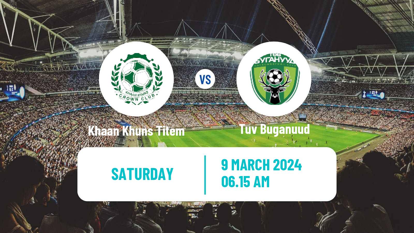 Soccer Mongolian Premier League Khaan Khuns Titem - Tuv Buganuud