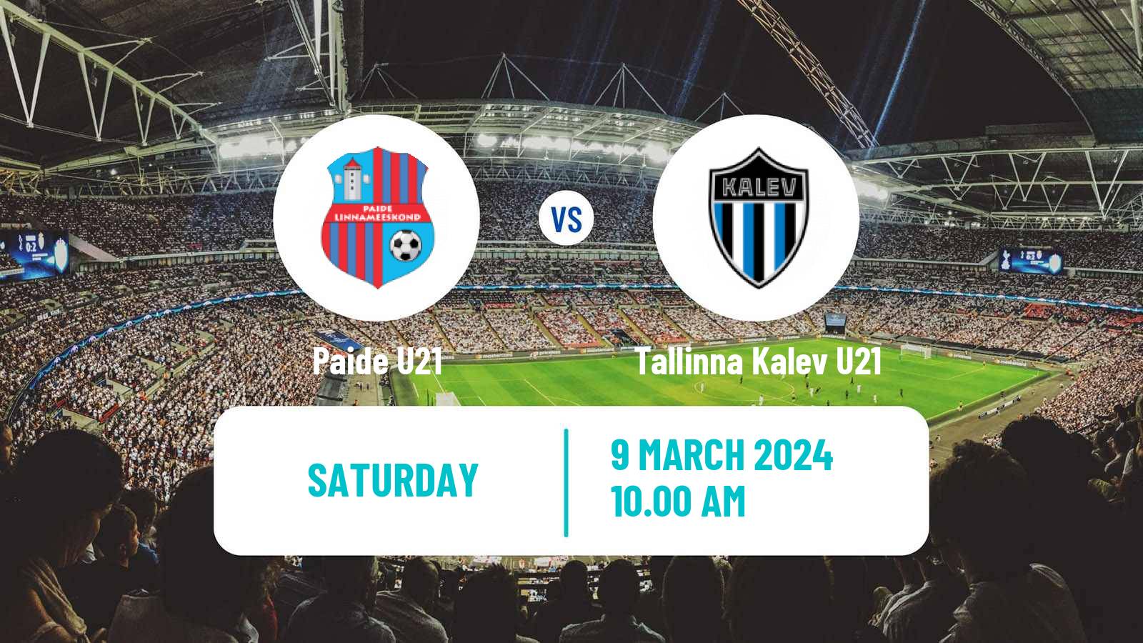 Soccer Estonian Esiliiga Paide U21 - Tallinna Kalev U21