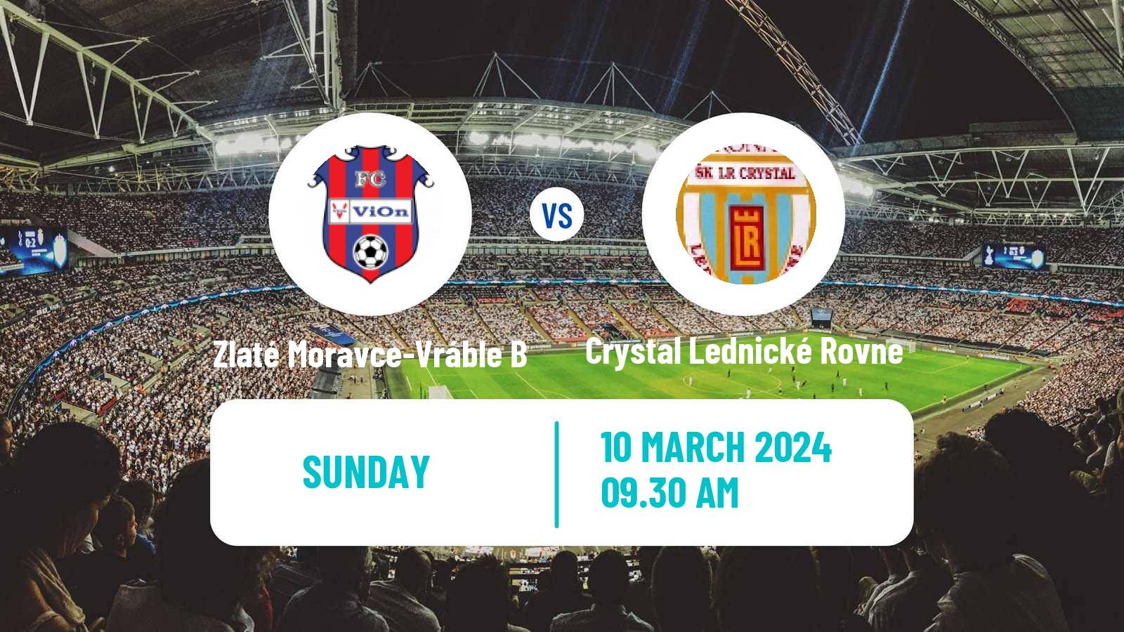 Soccer Slovak 4 Liga West Zlaté Moravce-Vráble B - Crystal Lednické Rovne