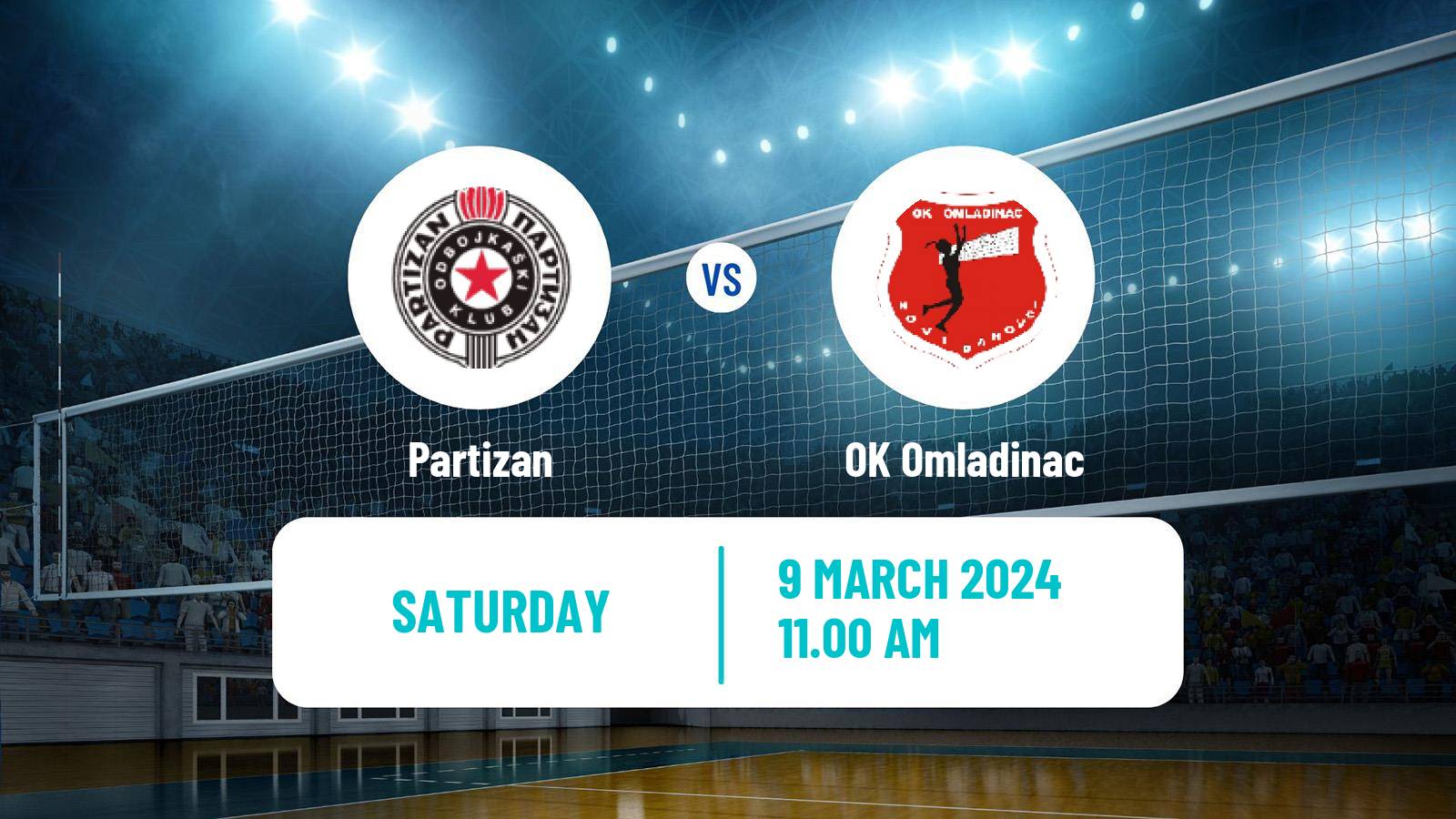 Volleyball Serbian Liga Volleyball Women Partizan - Omladinac