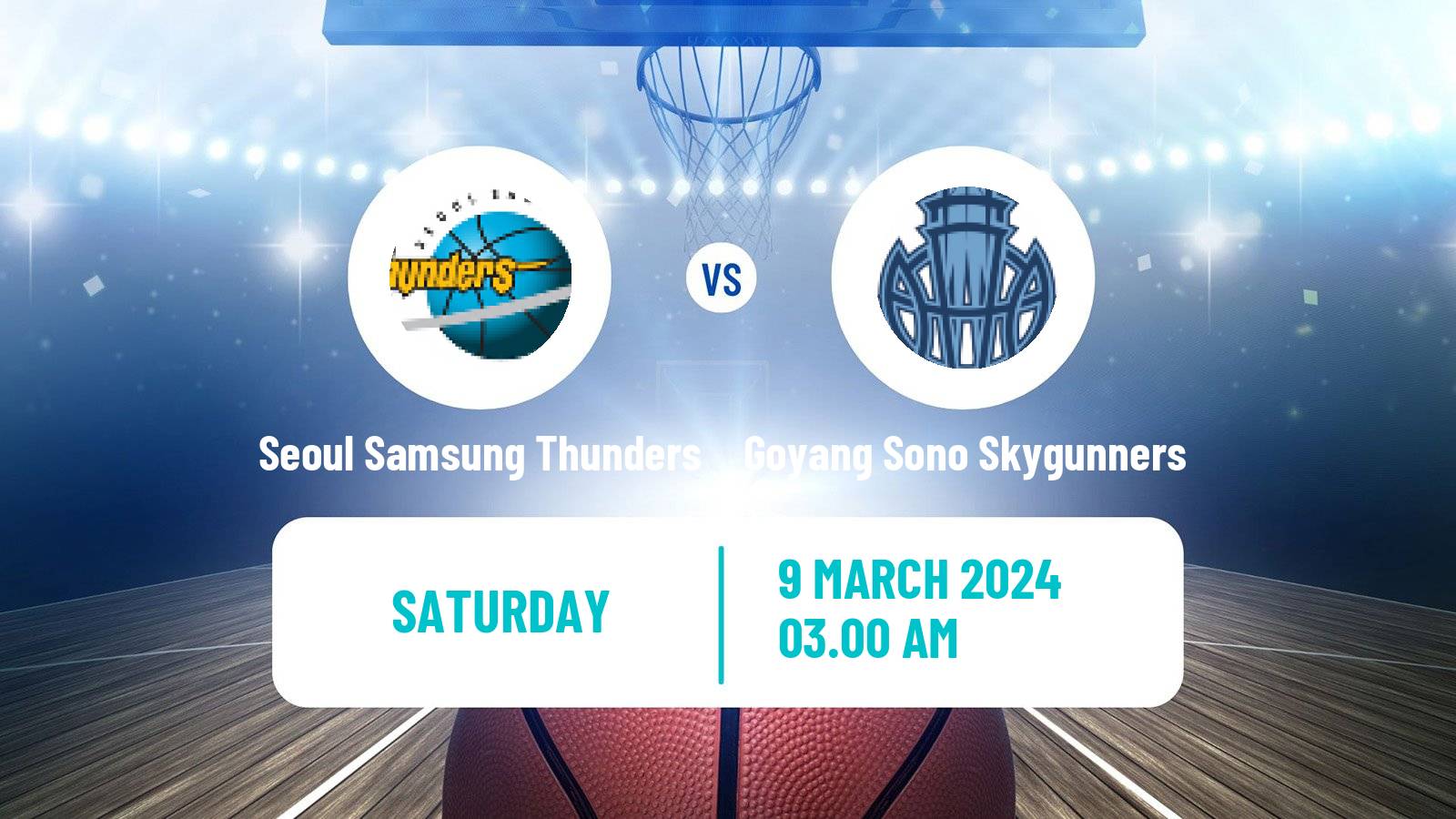 Basketball KBL Seoul Samsung Thunders - Goyang Sono Skygunners
