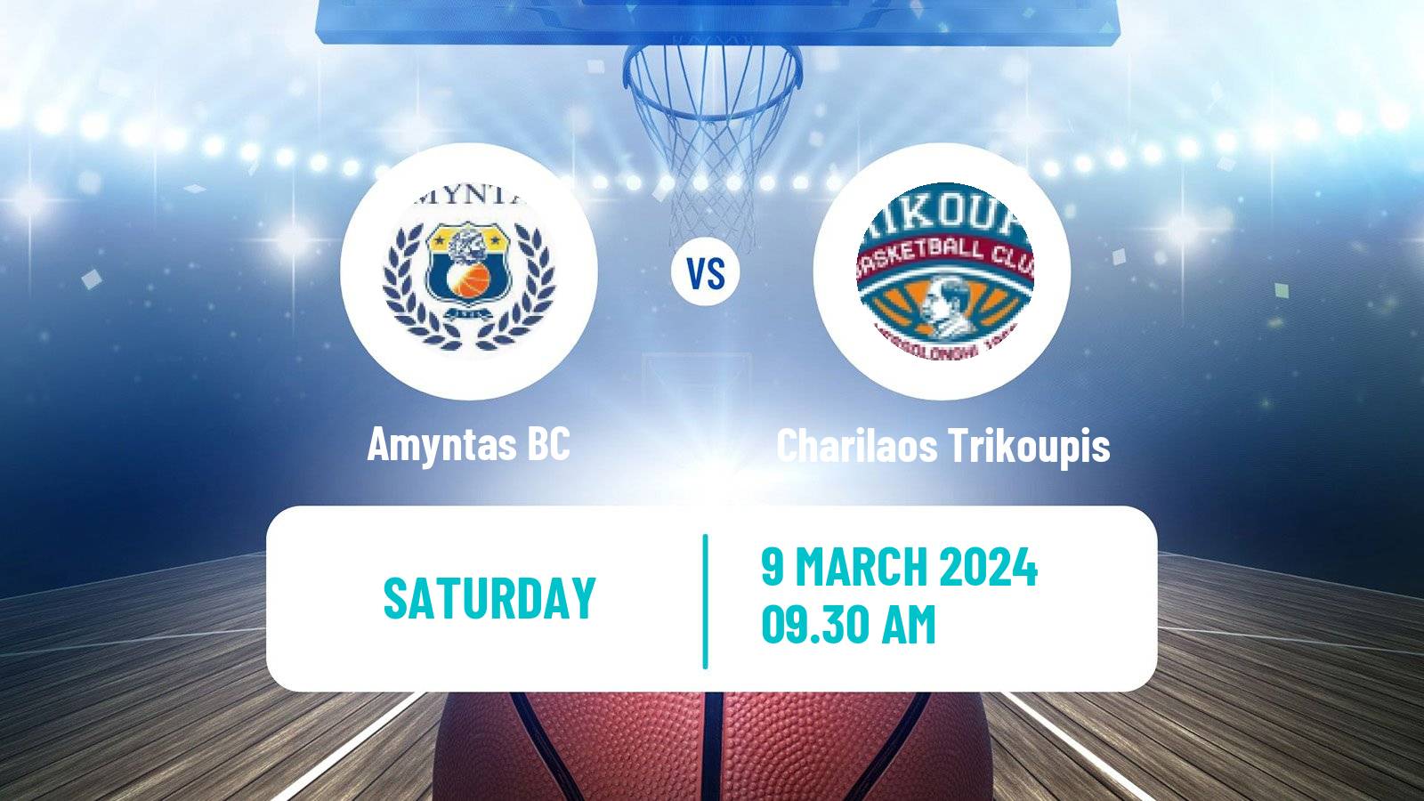 Basketball Greek Elite League Basketball Amyntas - Charilaos Trikoupis