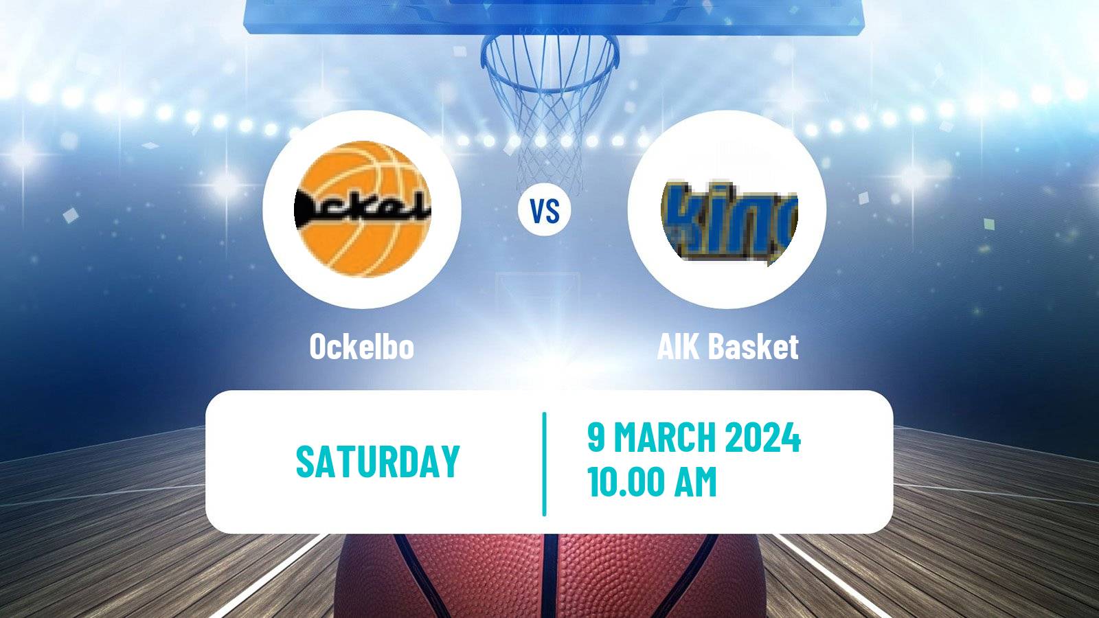 Basketball Swedish Superettan Basketball Ockelbo - AIK Basket