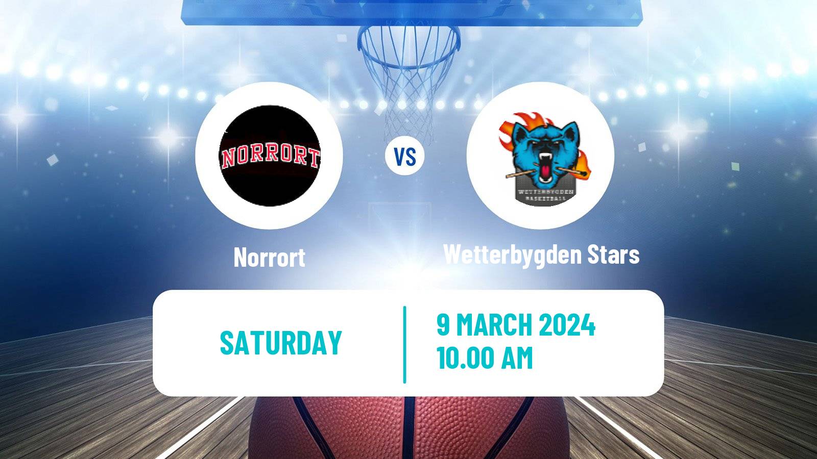 Basketball Swedish Superettan Basketball Norrort - Wetterbygden Stars