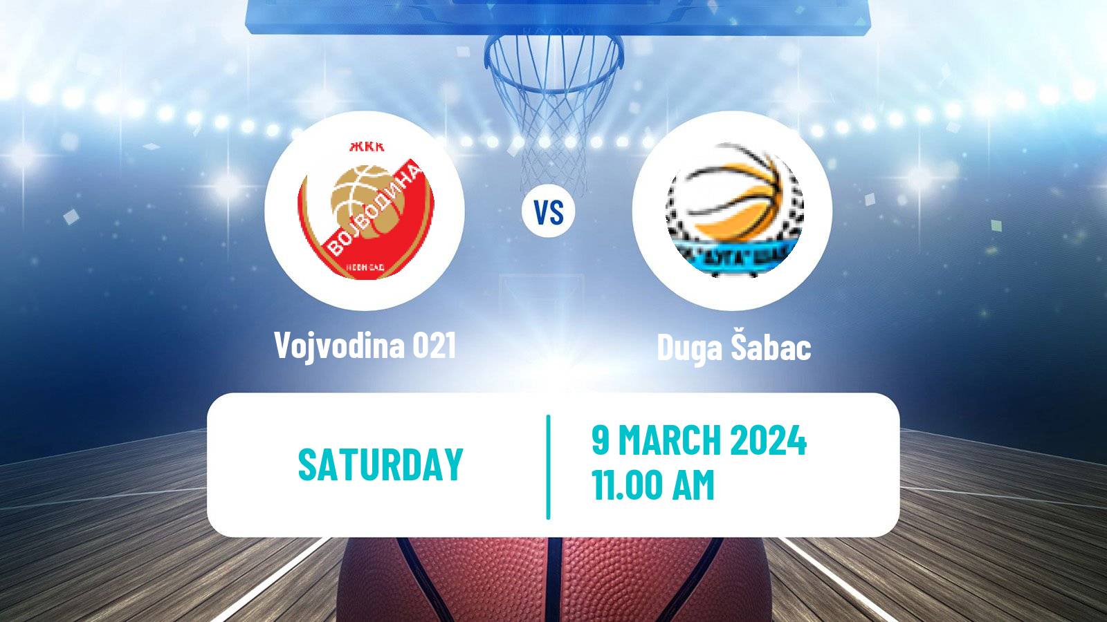 Basketball Serbian 1 ZLS Basketball Women Vojvodina 021 - Duga Šabac