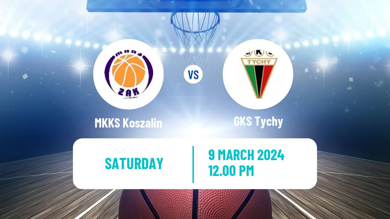 Basketball Polish 1 Liga Basketball MKKS Koszalin - GKS Tychy