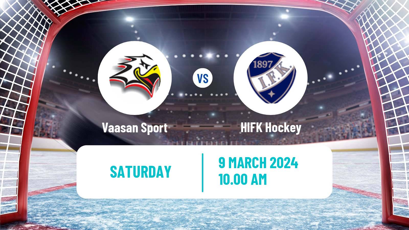 Hockey Finnish SM-liiga Vaasan Sport - HIFK