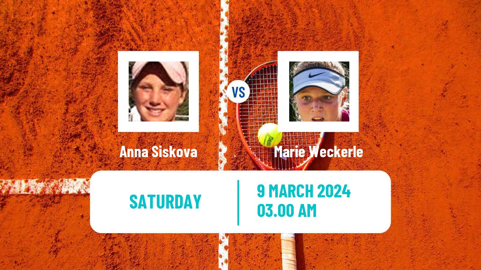 Tennis ITF W15 Sharm Elsheikh 5 Women Anna Siskova - Marie Weckerle