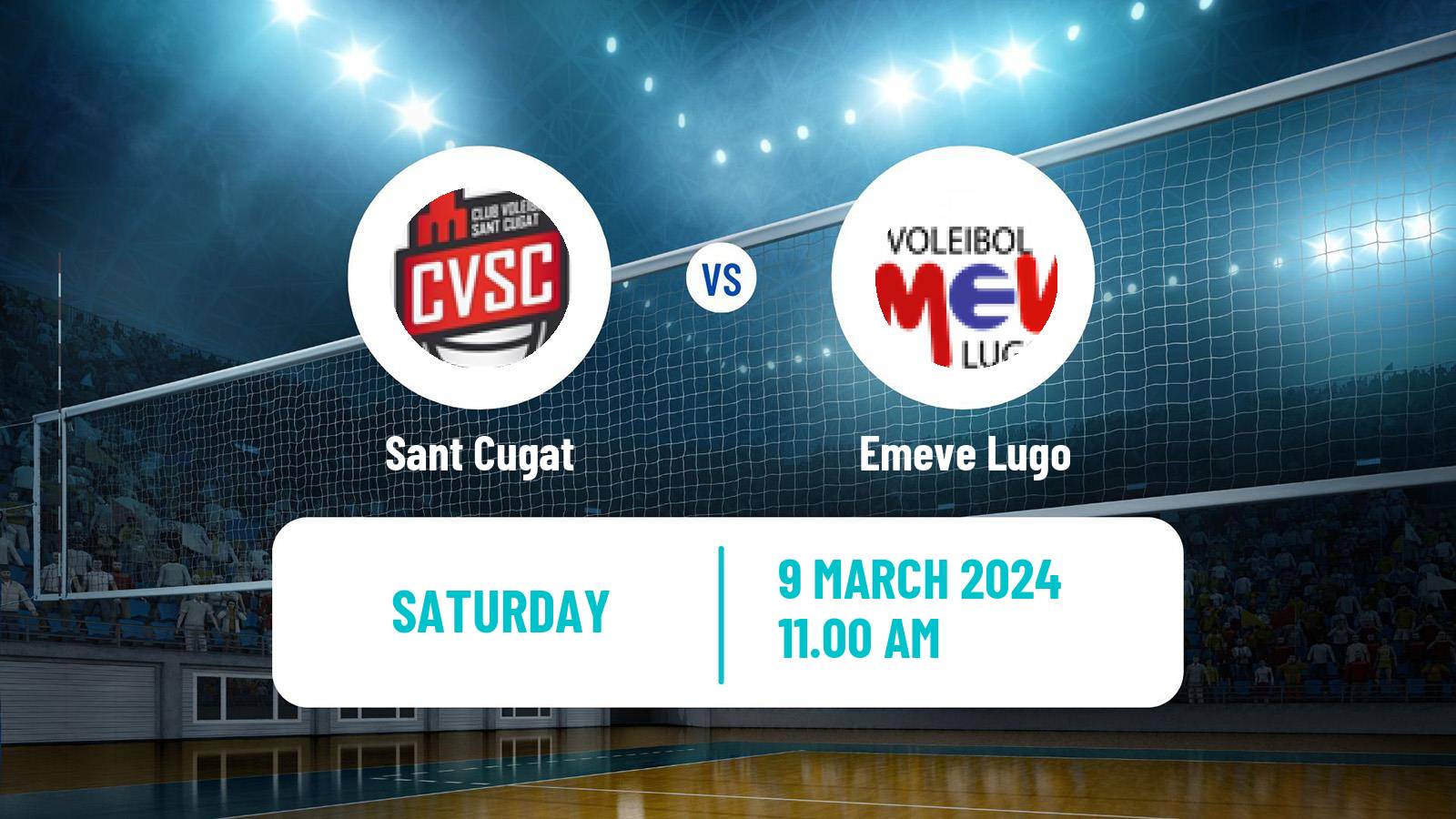 Volleyball Spanish SuperLiga Volleyball Women Sant Cugat - Emeve Lugo