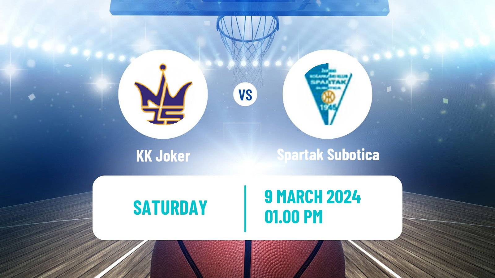 Basketball Serbian First League Basketball Joker - Spartak Subotica