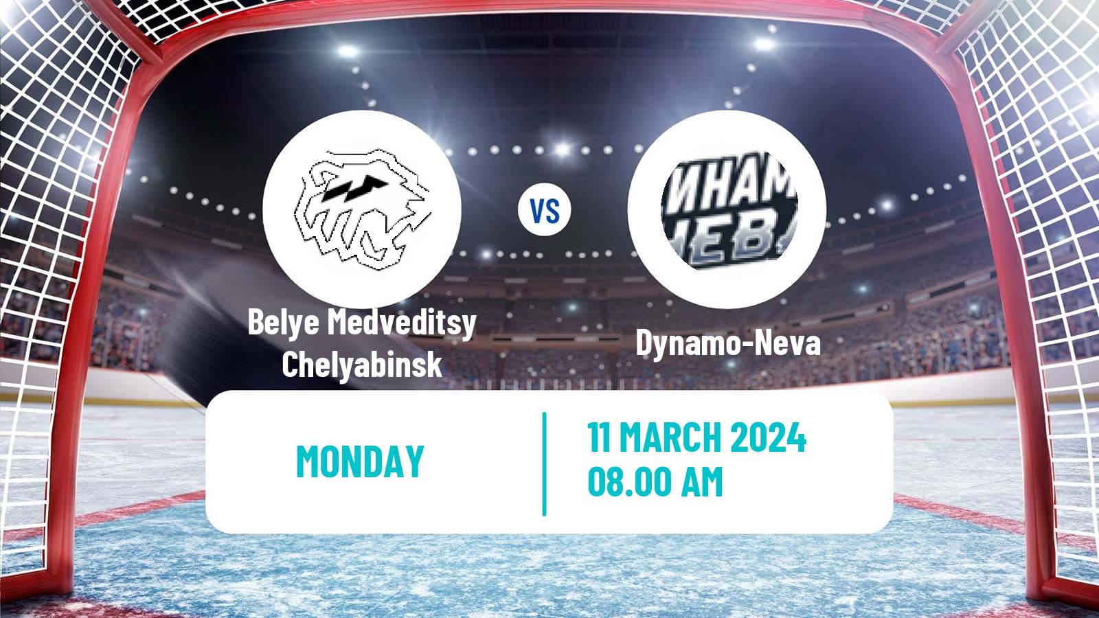 Hockey Russian WHL Belye Medveditsy Chelyabinsk - Dynamo-Neva