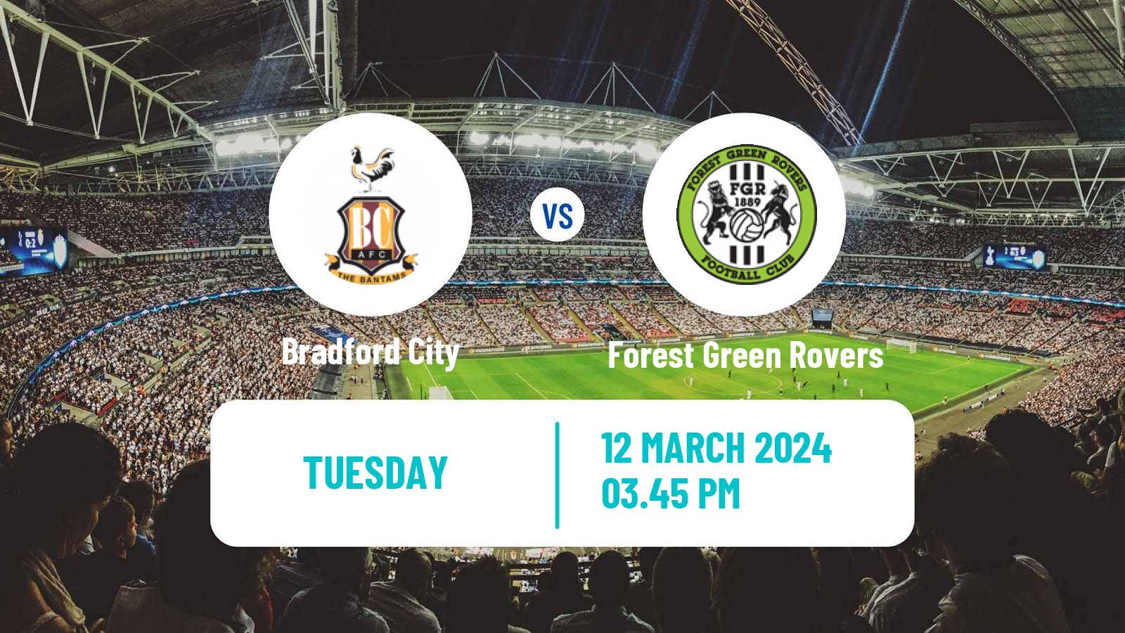 Soccer English League Two Bradford City - Forest Green Rovers