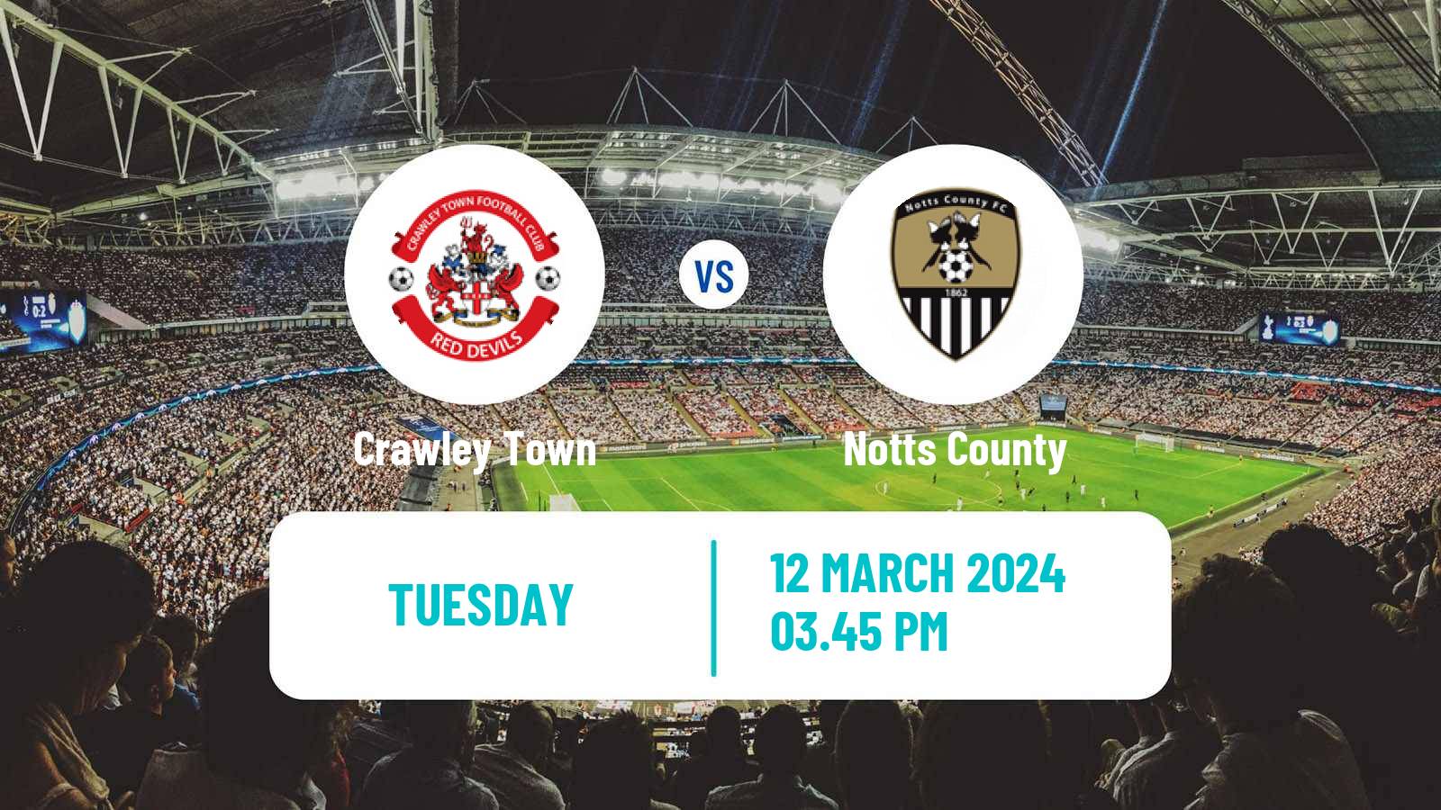 Soccer English League Two Crawley Town - Notts County
