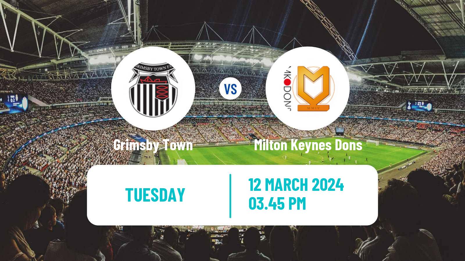 Soccer English League Two Grimsby Town - Milton Keynes Dons