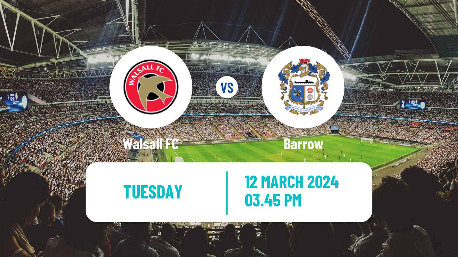 Soccer English League Two Walsall - Barrow