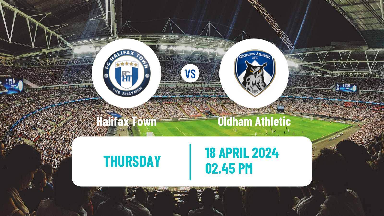 Soccer English National League Halifax Town - Oldham Athletic