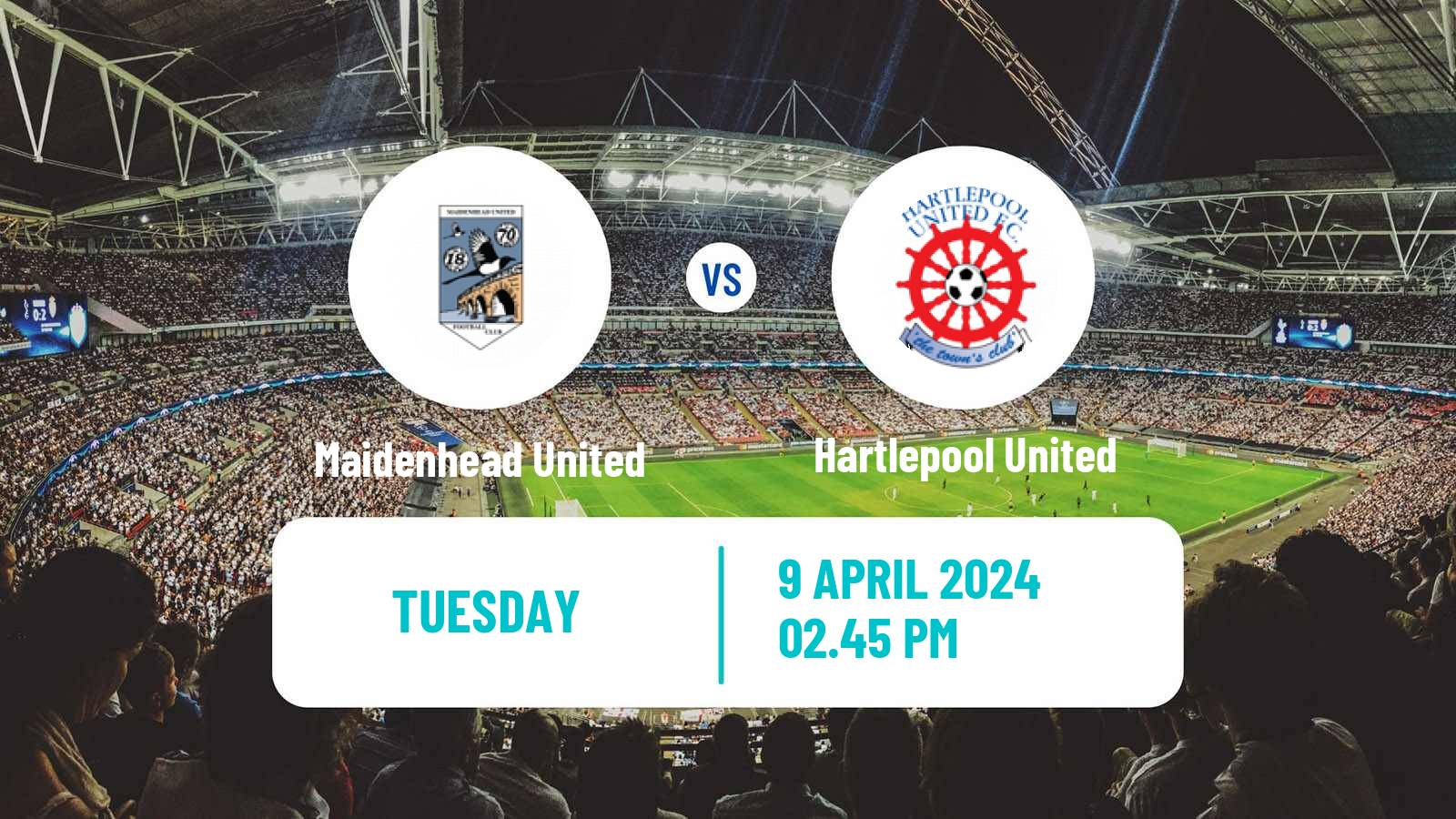Soccer English National League Maidenhead United - Hartlepool United
