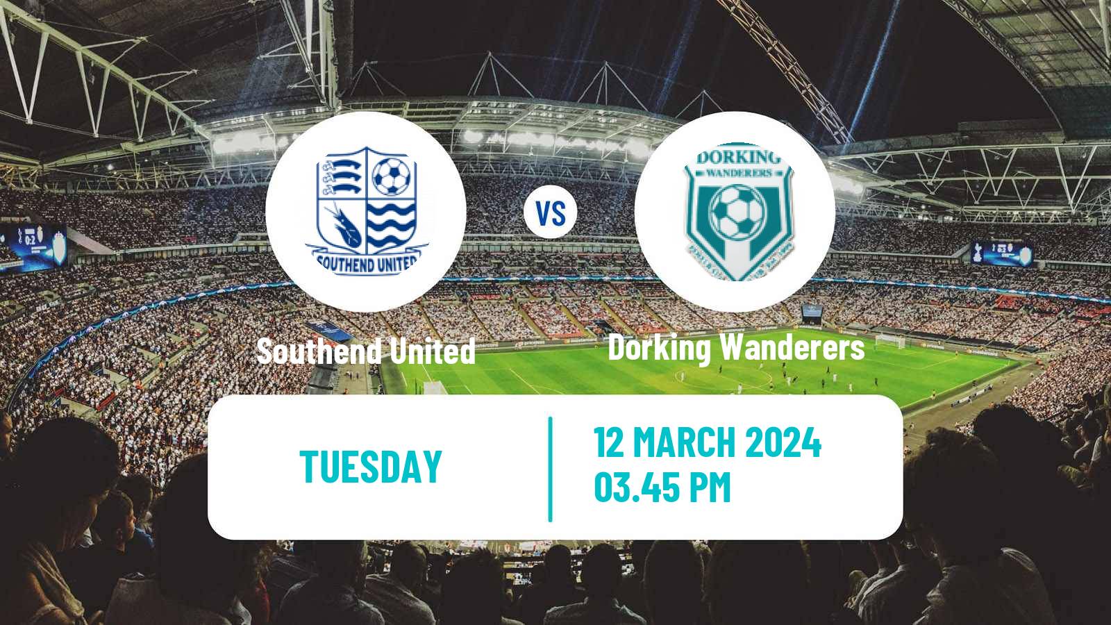 Soccer English National League Southend United - Dorking Wanderers