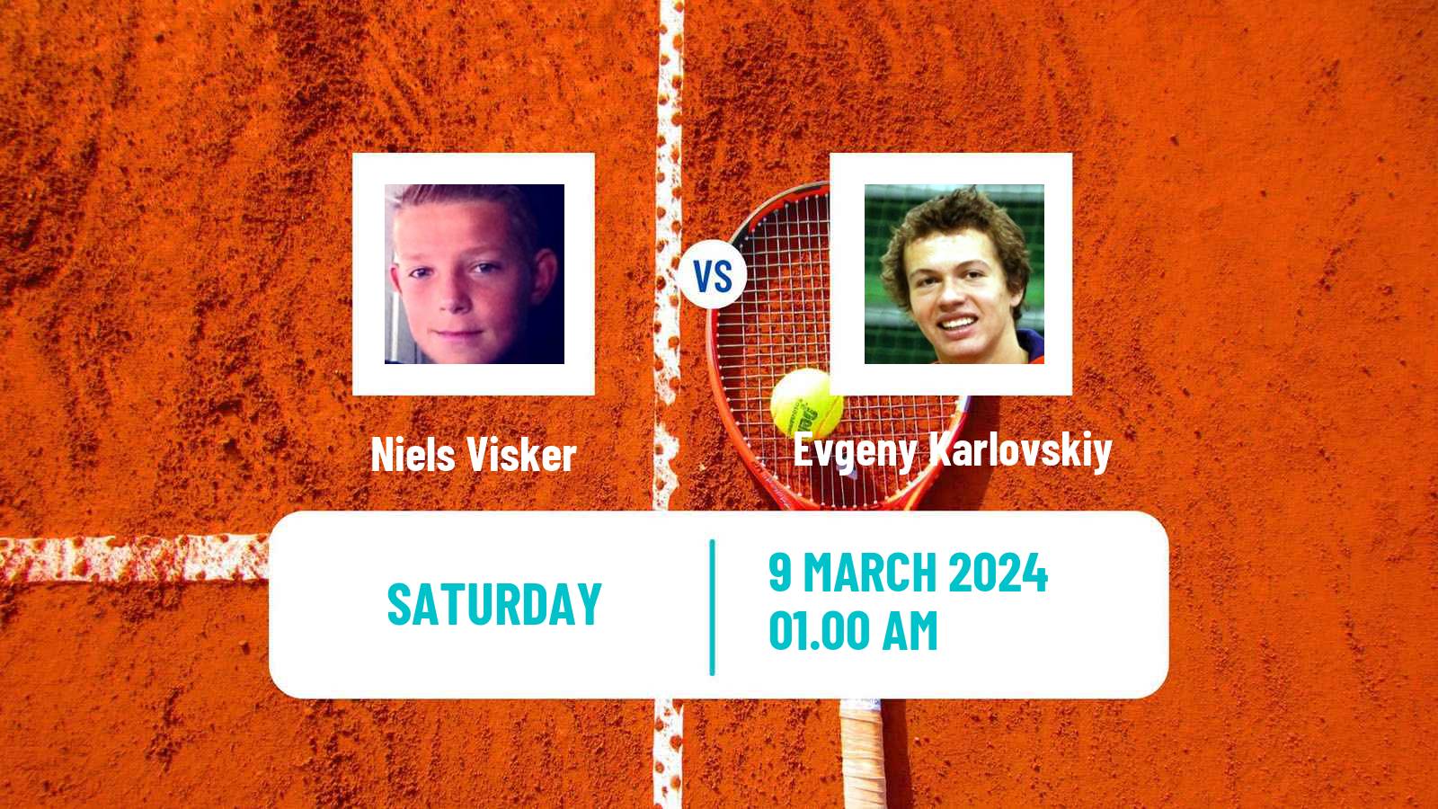 Tennis ITF M15 Aktobe Men Niels Visker - Evgeny Karlovskiy