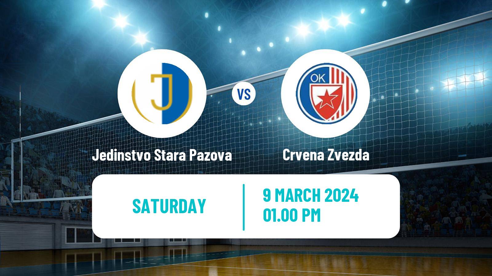 Volleyball Serbian Liga Volleyball Jedinstvo Stara Pazova - Crvena Zvezda